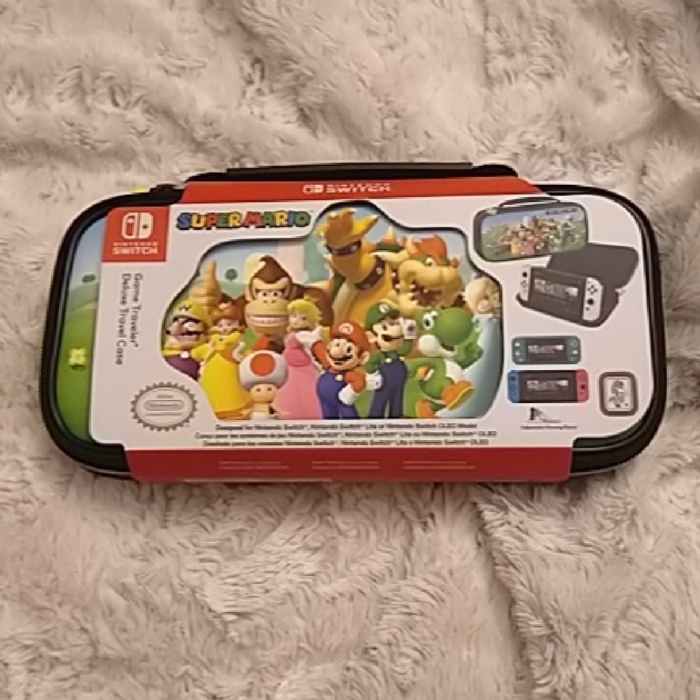 Nintendo Switch Super Mario Deluxe Travel Case: NIB